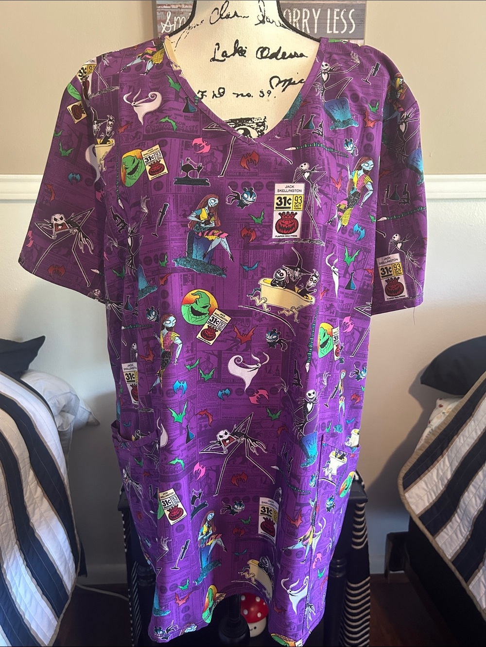 Disney Nightmare before Christmas Scrub
Top,